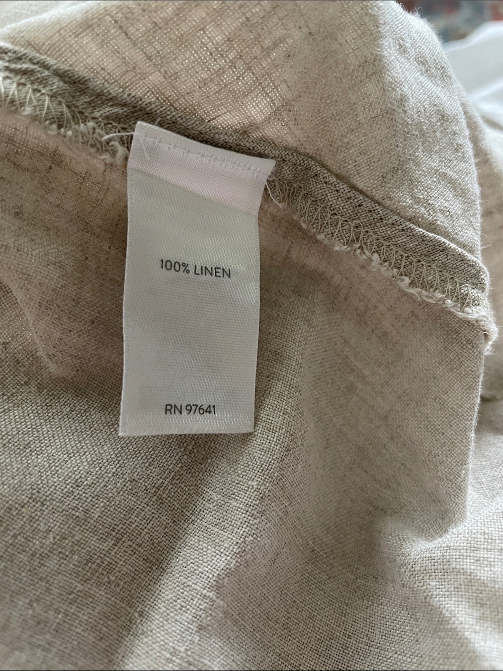 J.Jill Love Linen asymmetric tunic blouse - Picture 4 of 4
